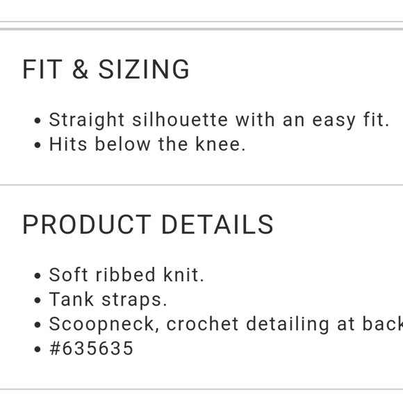 NWOT GAP Ribbed Crochet Tank Bodycon Midi Dress - Picture 5 of 8